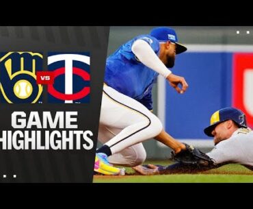 Brewers vs. Twins Game Highlights (6/20/25) | MLB Highlights