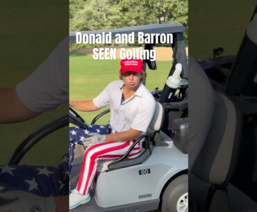Can’t Believe Barron Wore This To Golf!😳🇺🇸👍  #golf #donaldtrump #funny