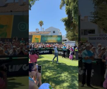 Play the 1st at #livgolfandalucia with Louis Oosthuizen ⛳#golf #livgolf #sports #golfswing