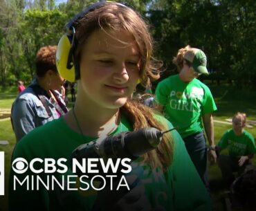 Girl Scouts get hands-on learning experience building mini golf course