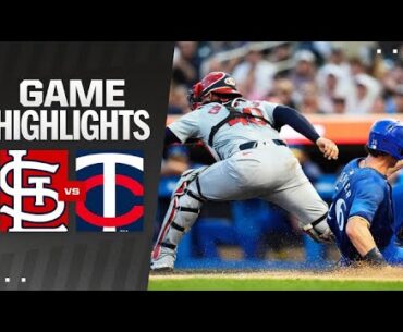 Cardinals vs. Twins Game Highlights (8/23/24) | MLB Highlights