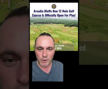 Arcadia Bluffs just opened a brand new 12-hole course: The Dozen  ⛳️ #golf #michigangolf