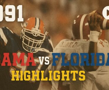1991 #16 Alabama vs. #6 Florida Highlights