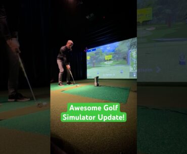 Awesome Golf Simulator Update! Full 18 Hole Courses & More! #golf #awesomegolf #golfsimulator