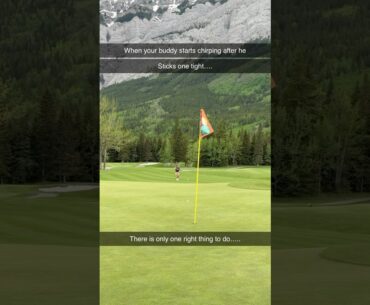 Sometimes silence is the best sound ⛳️ 🏔️ #golfswing #golfing #mountains #golf