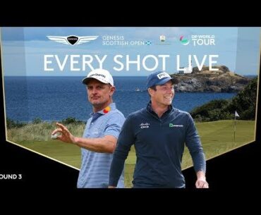 LIVE | Viktor Hovland, Justin Rose | 2025 Genesis Scottish Open Day 3