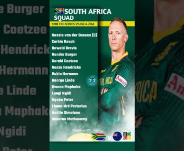 T20i Tri Series - Zim vs SA vs NZ #SAvsZIM #SAvNZ #triseries2025 #cricket