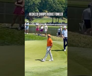 Rickie was absolutely GRILLING this heckler at The Travelers 💀 (via @_christobin/IG)