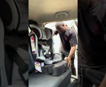 Infant booster car seat installation. #carseat #baby #newborn #safety