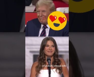 Kai Trump and Grandpa Donald  #donaldtrump #kaitrump #politics #realmoments