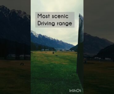 Driving range in Frankton, Queenstown, New Zealand #beginnergolfer  🏌️
