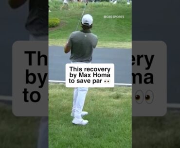 A wild hole for Max Homa 😵‍💫 #shorts #golf #pgatour