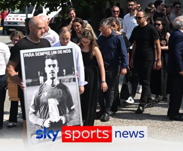 Diogo Jota funeral: Wife and family joined by Liverpool players in Portugal
