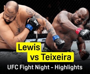 Derrick Lewis vs Tallison Teixeira | UFC Fight Night | DAZN Highlights