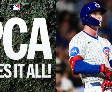 PCA does it on both ends of the field! (IMPRESSIVE catch, 452-ft home run!)