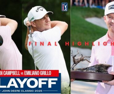 John Deere Classic Final Playoff Campbell v Grillo | 2025