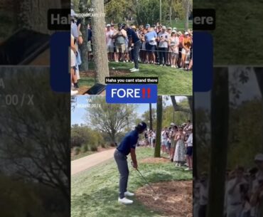 Max Homa hits a camera man. both angles #shorts #highlights #golf
