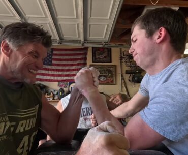 Troy Tueller vs Shawn Carolan Left Arm  | Utah State Armwrestling Rankings