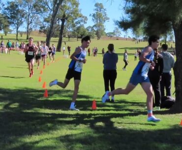 6000m U17 & U18 Men Final, 2025 QLD X-Country Championships, Toogoolawah Golf Course 12 July 2025