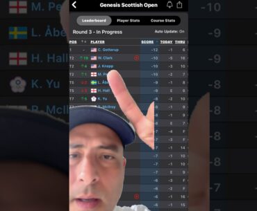 Scottish Open Round 3 Leaderboard Shake Up! #golf #pga #offthetee360