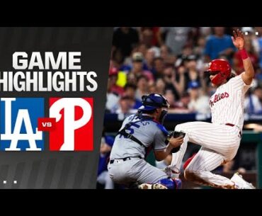Dodgers vs. Phillies Game Highlights (7/10/24) | MLB Highlights