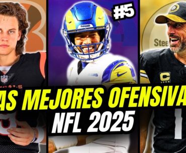 Las 10 MEJORES OFENSIVAS rumbo a la temporada NFL 2025