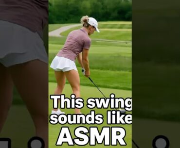 This swing sounds like ASMR #funny #shorts #reels #golf #girl #asmr