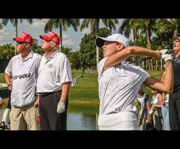 Kai Trump gives insight to Donald's impact on golf career with message of thanks