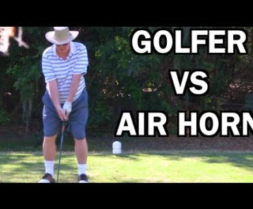BEST GHILLIE SUIT GOLF COURSE AIR HORN PRANK EVER!! | JOOGSQUAD PPJT