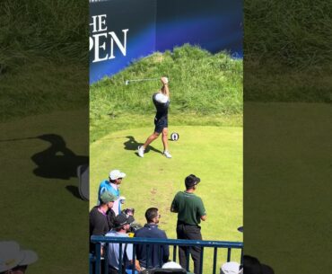 He’s Cooking! 🧑‍🍳 Min Woo Lee starts his final practice at Royal Portrush for The Open! #golf