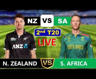 New Zealand vs South Africa | 2nd T20 Match | Live Cricket Score & Commentary | SA VS NZ