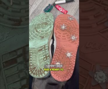 Turn ANY shoes into golf shoes #golf #viralshort