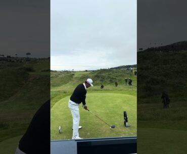 Srixon's Hideki Matsuyama Ripping it off 14 at Royal Portrush for the 153rd Open! #golf #golfswing