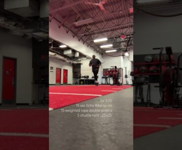 Echo bike sprints #training #fitness #workout #crossfit