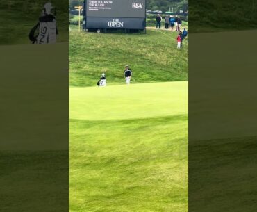 Viktor Hovland final preparation for the Open from Royal Portrush! #golf #golfswing #ping