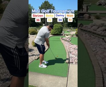 BELLA’S BACK! Mini Golf Tournament #6 (Hole 16) #golf #minigolf #viral
