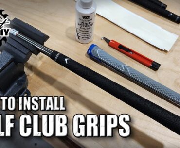 How To Regrip Golf Clubs / Easy Golf Grip Install