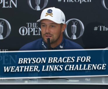 Bryson DeChambeau Prepared For Bad Weather & Tricky Links Golf Challenge At The Open