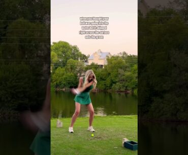 lucky girl !! 🍀 #golfgirl #golflife #golfjokes #golfgirls #golfswing #par3