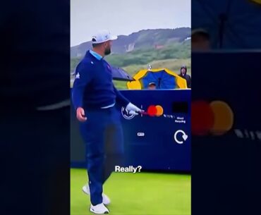 It didn’t take long for Jon Rahm to get aggravated at the 2025 British Open #shorts