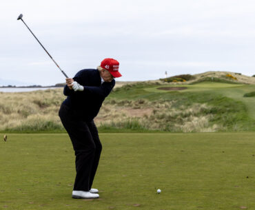 Donald Trump golfing