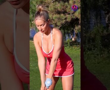 Amazing Golf Swing you need to see | Golf Girl awesome swing | Golf shorts | Paige Spiranac