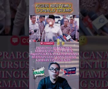 Ngeri Bertemu Donald Trump,Prabowo Les Privat Golf #shortvideo #beritaterkini #kabarindonesiaterkini