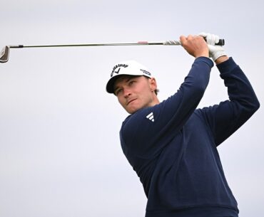 Rasmus Hojgaard is gaming a set of Callaway's X Forged irons at the 2025 Open Championship.