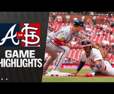 Braves vs. Cardinals Game Highlights (7/13/25) | MLB Highlights