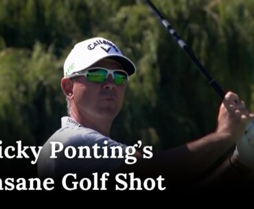 Ricky Ponting Almost Hits Hole-in-One at New Zealand Open Pro-Am | AD1G
