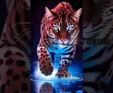 Tiger Walks in The Water, #tiger #animals #shorts