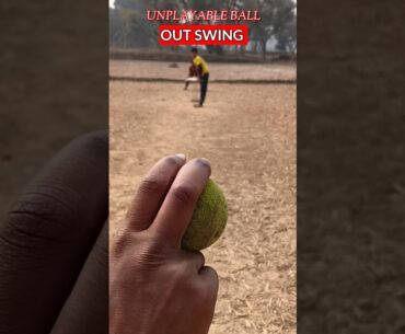 unplayable Out swing ball in tenis cricket #shorts #cricket #viral#outswing