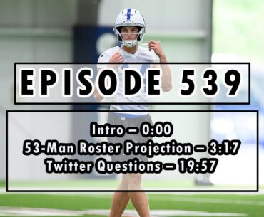 Episode 539 | Colts 53-Man Roster Projection + What’s Alec Pierce’s Future?
