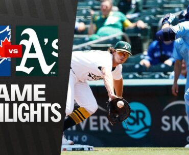 Blue Jays vs. A's Game Highlights (7/13/25) | MLB Highlights
